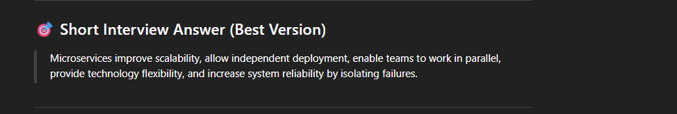 Benefits of microservices