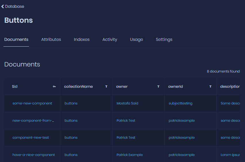 Collections Console View