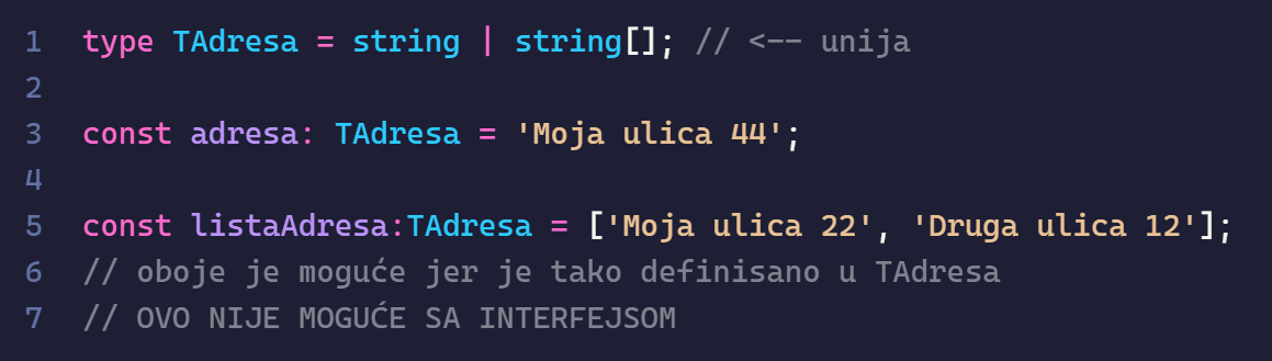 types with unions example