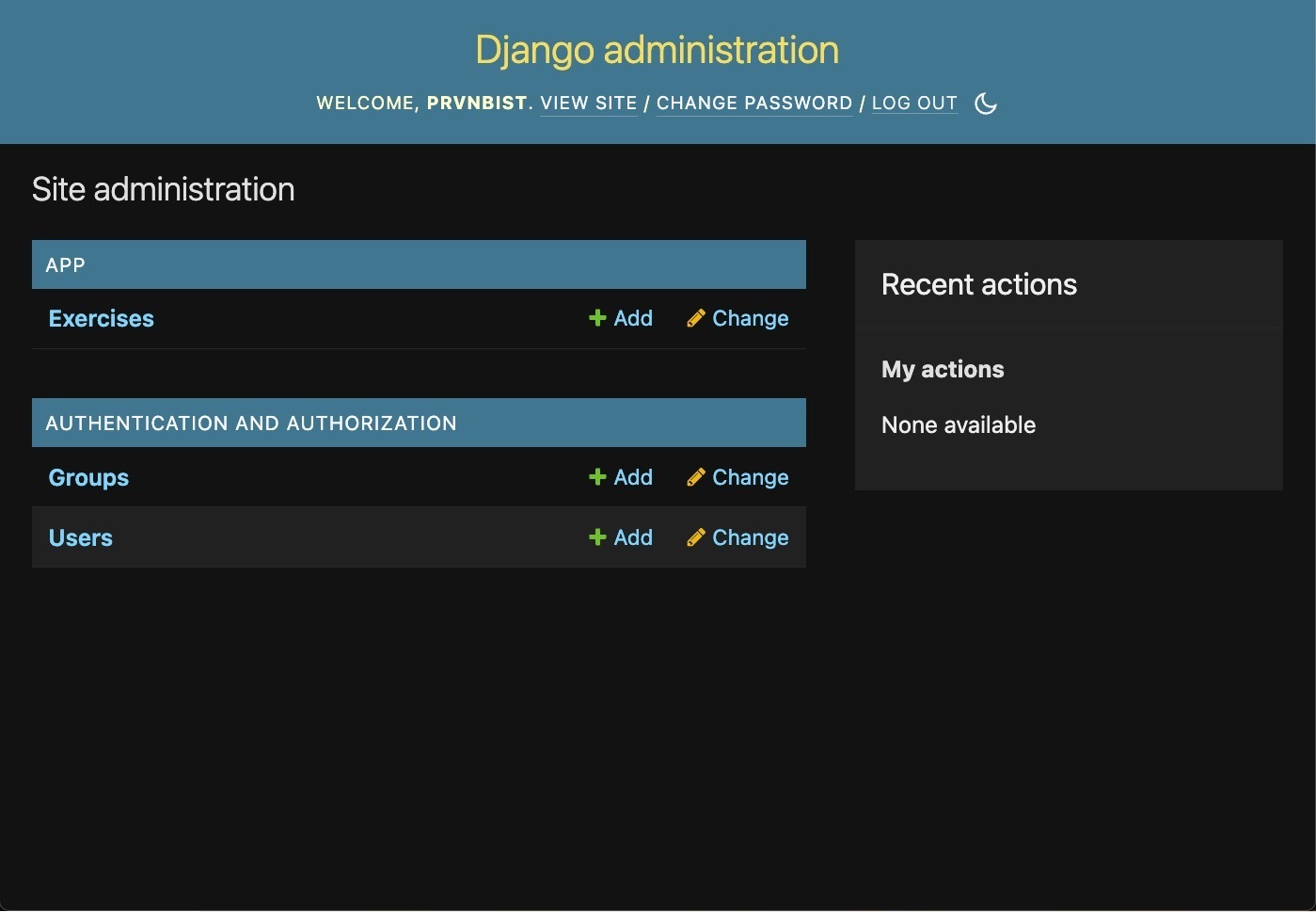 Django Admin View