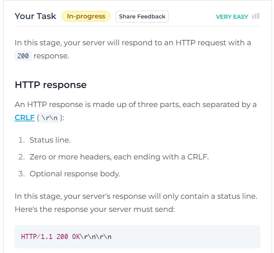 Codecrafters screenshot
