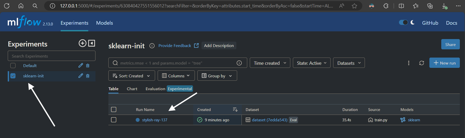 MLflow server