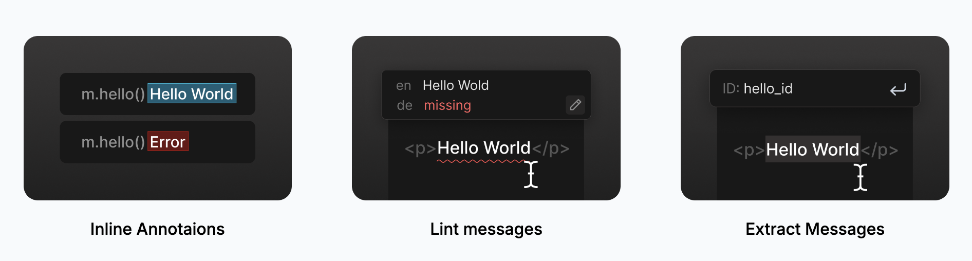 features of the inlang extension
