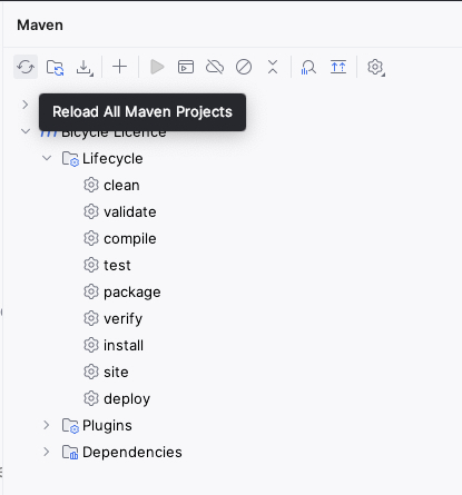 Reload Maven Project