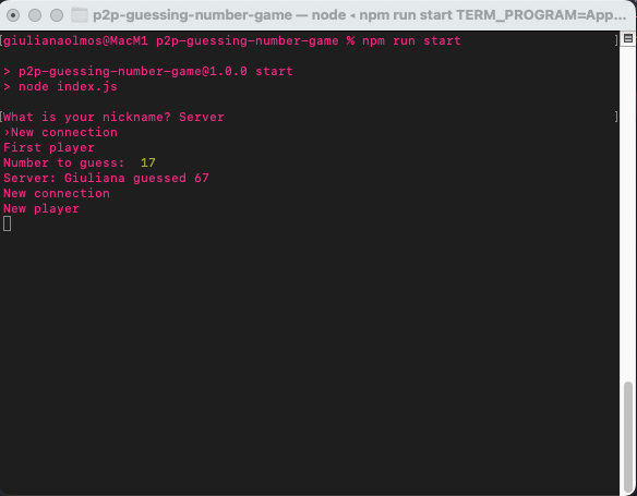 The server is notified about the new player