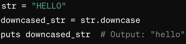 .downcase method example