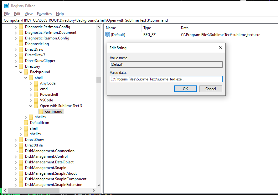 Path to sublime_text.exe