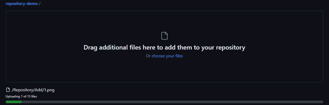 Upload files feature