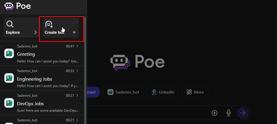 create bot