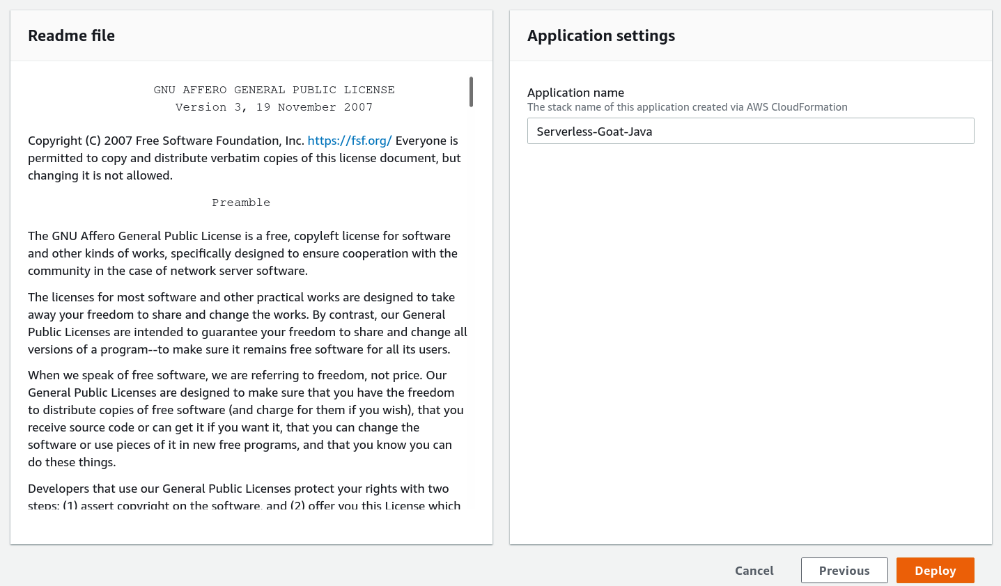 The app shows the wrong file as Readme