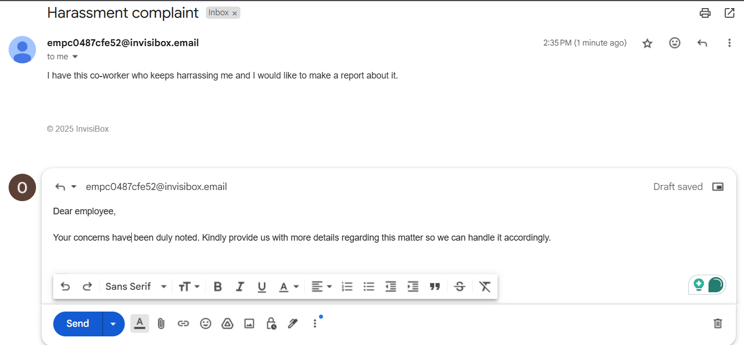 2 way email communication