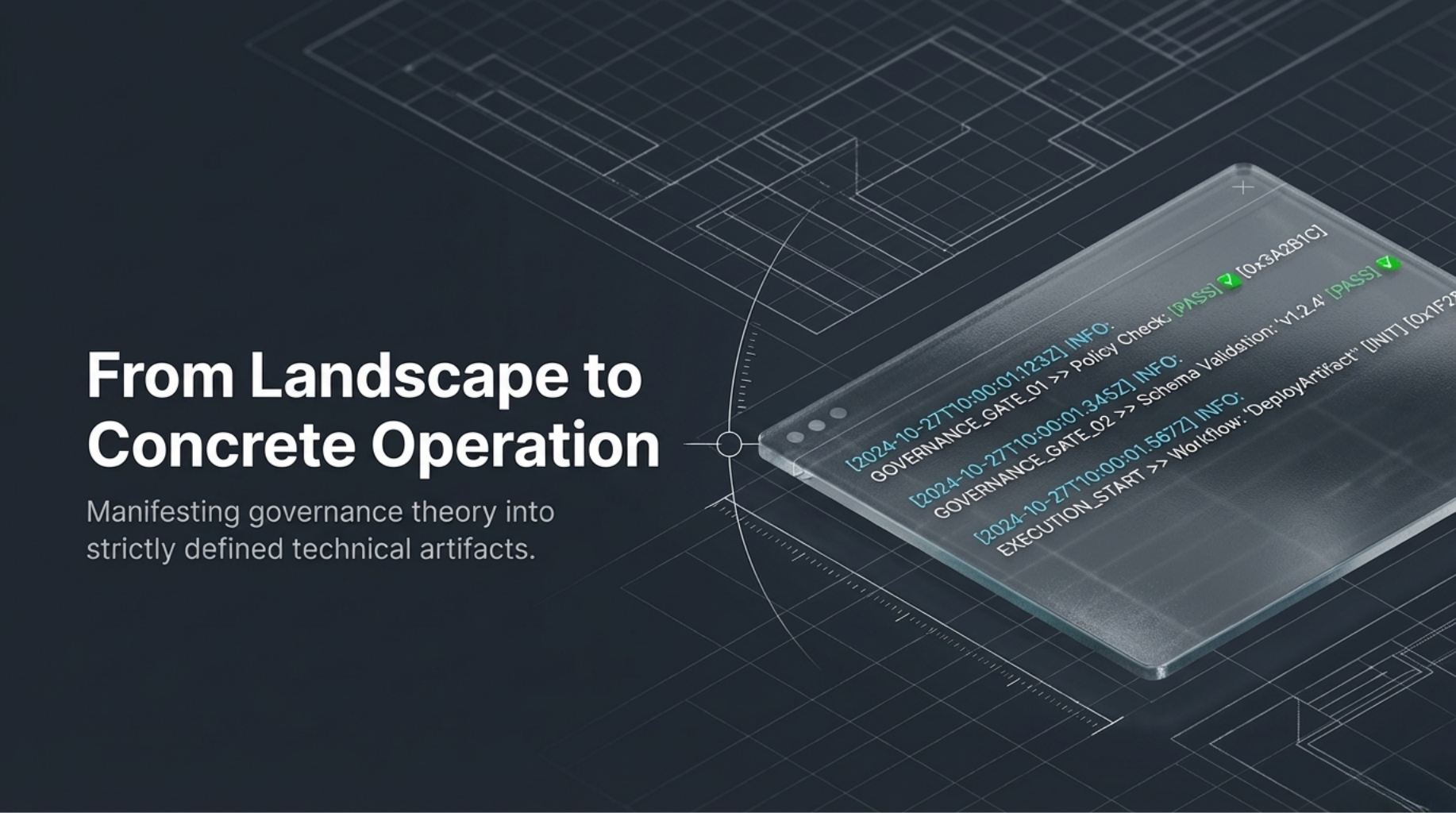 From landscape to concrete operation