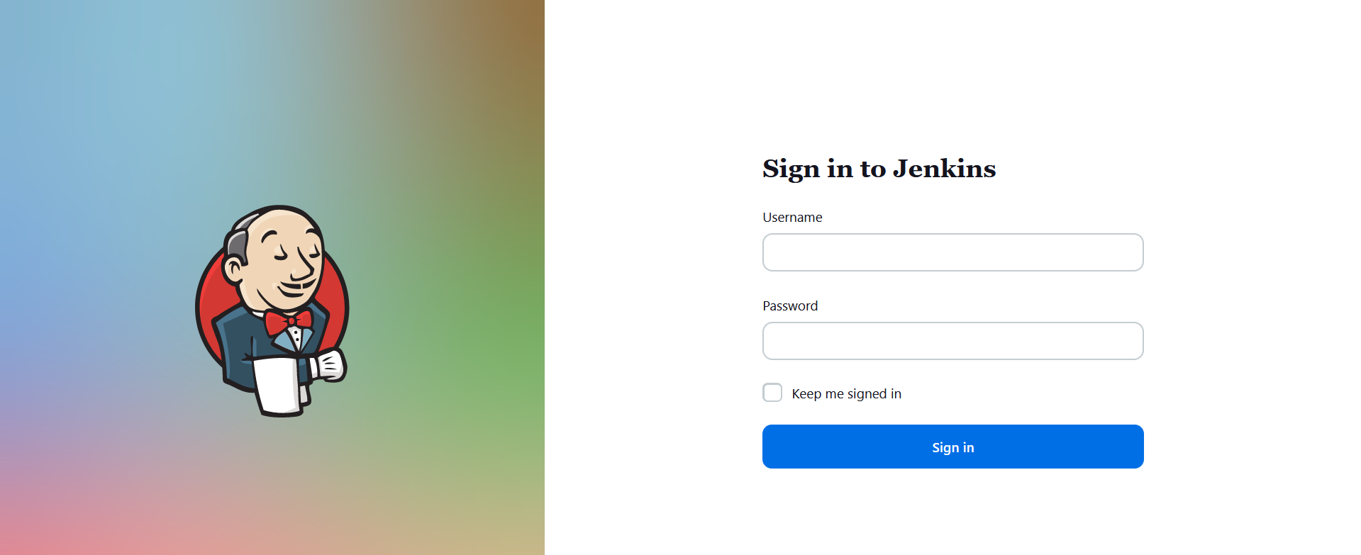 Jenkins login