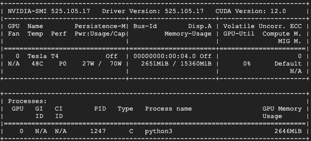 nvidia-smi correctly installed