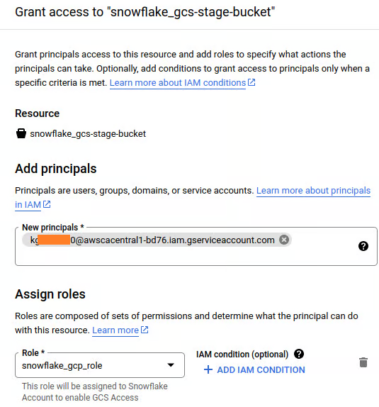 Add Principal and Role