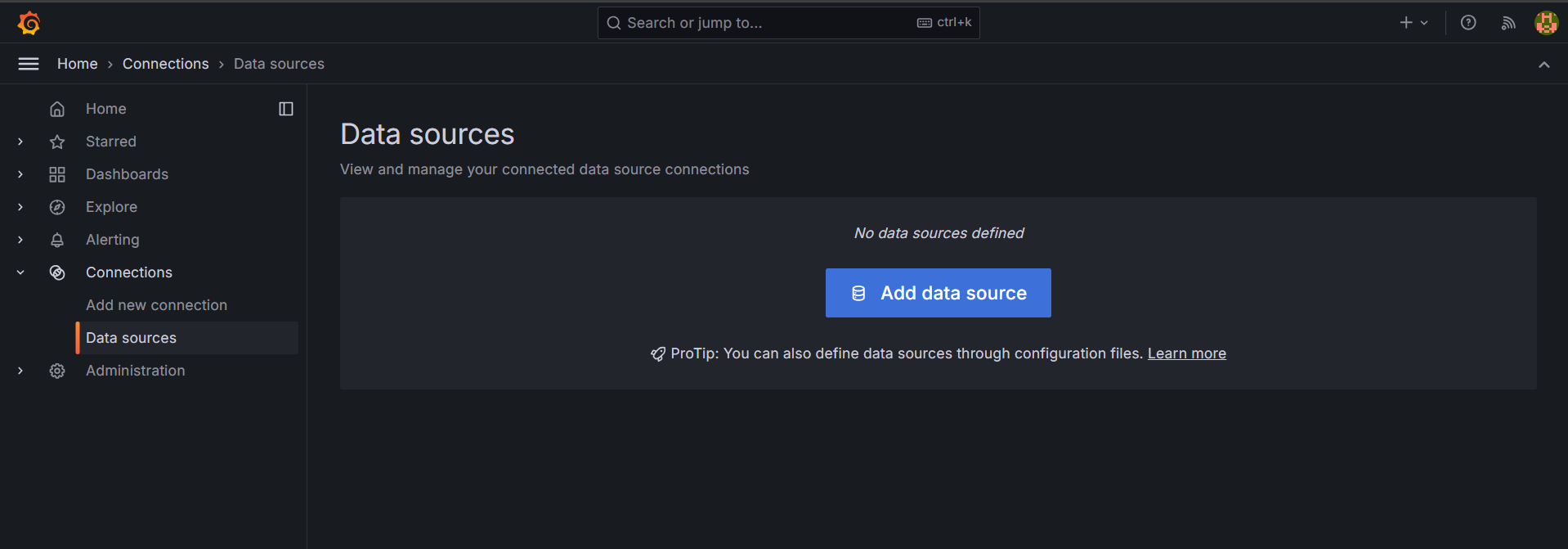 Grafana: Data Sources