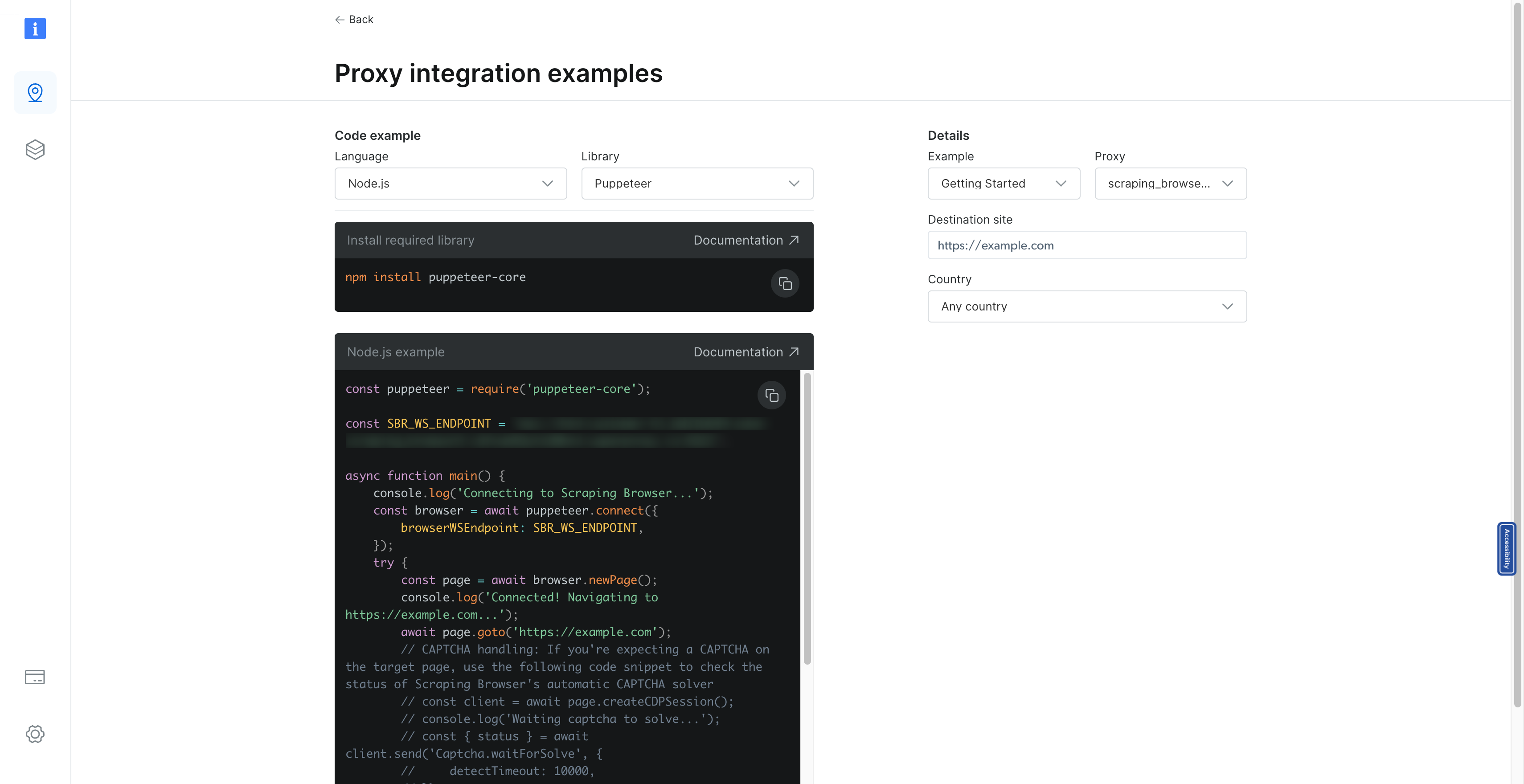 Scraping Browser Endpoint