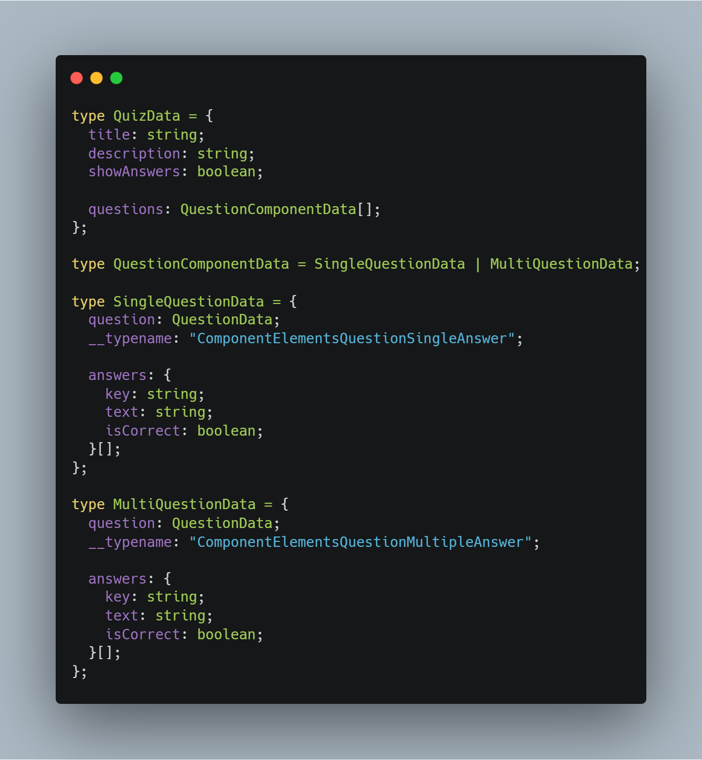 Typed strapi response