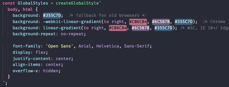How globalStyles should look