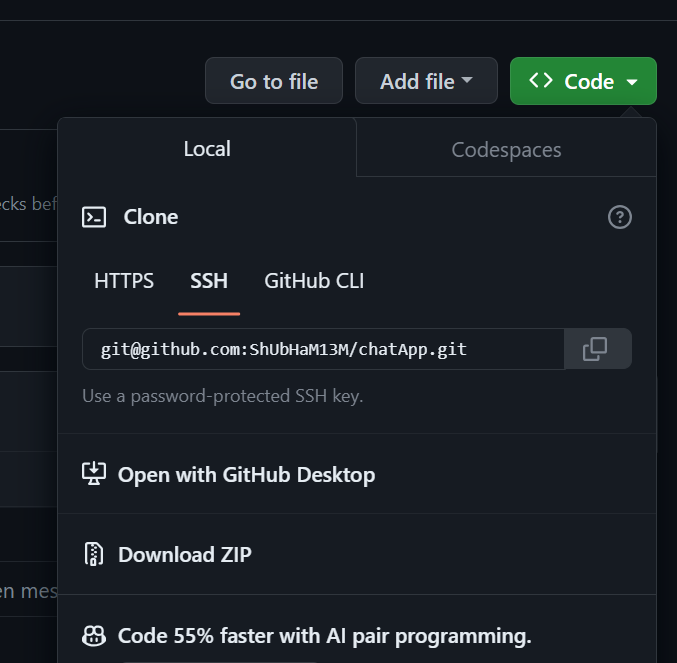 Cloning the repo