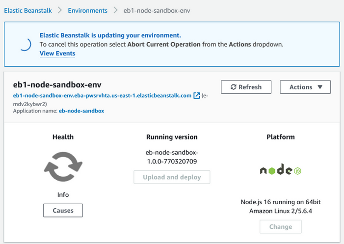 EB Environment Relaunching