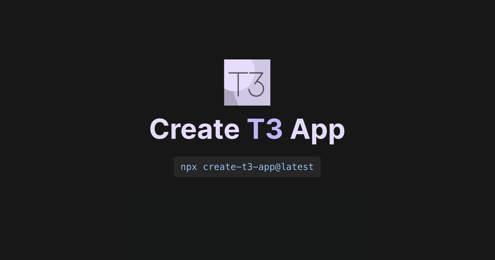 a first look at create-t3-app blog cover art