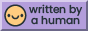 Written by a Human logo
