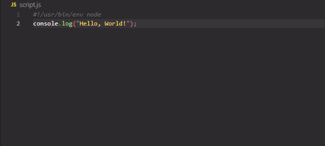 Implementing the hashbang grammar