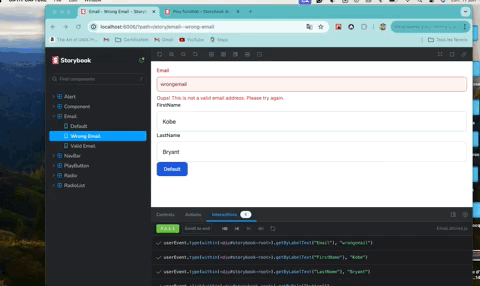 step by step in storybook