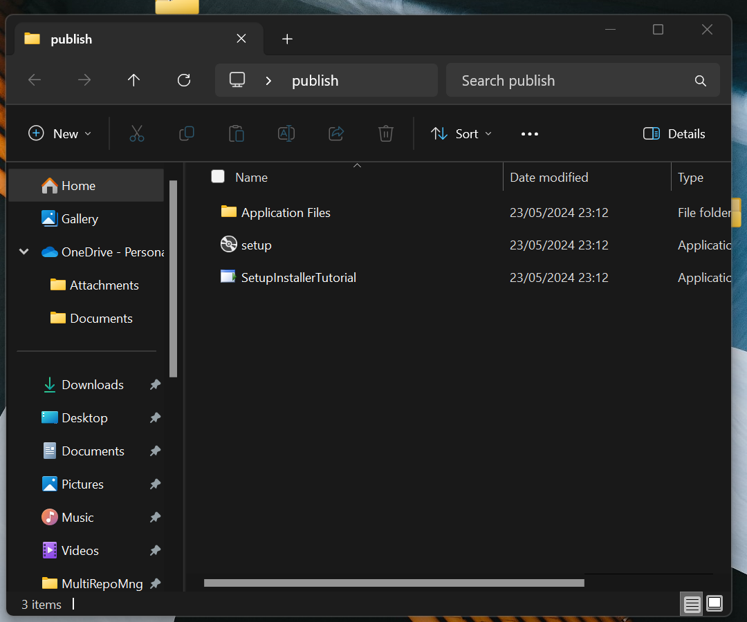 Setup Installer Created