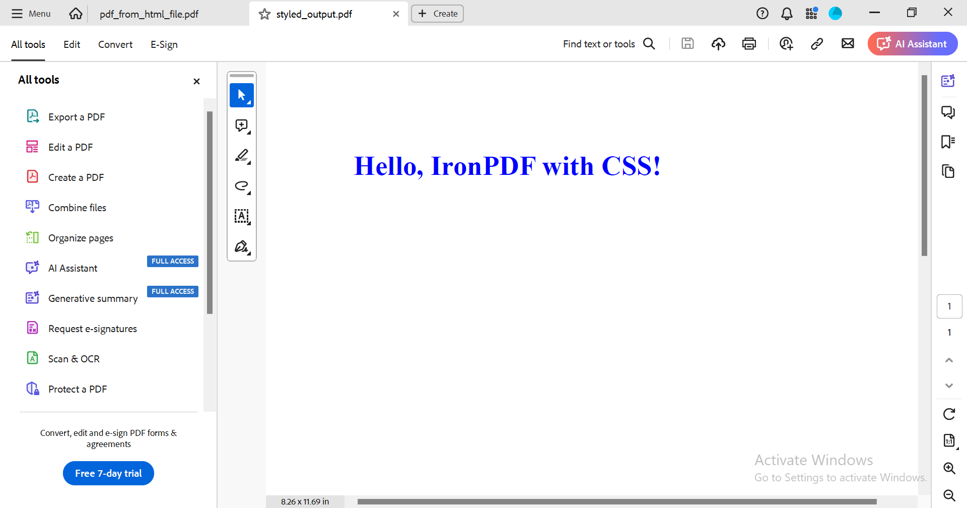 Generate PDF Documents