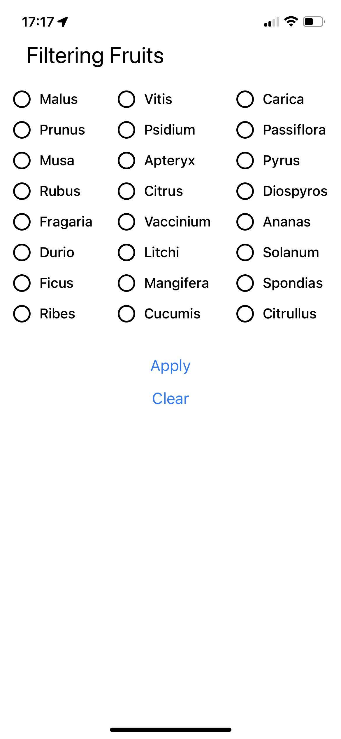 An image of the App's modal
