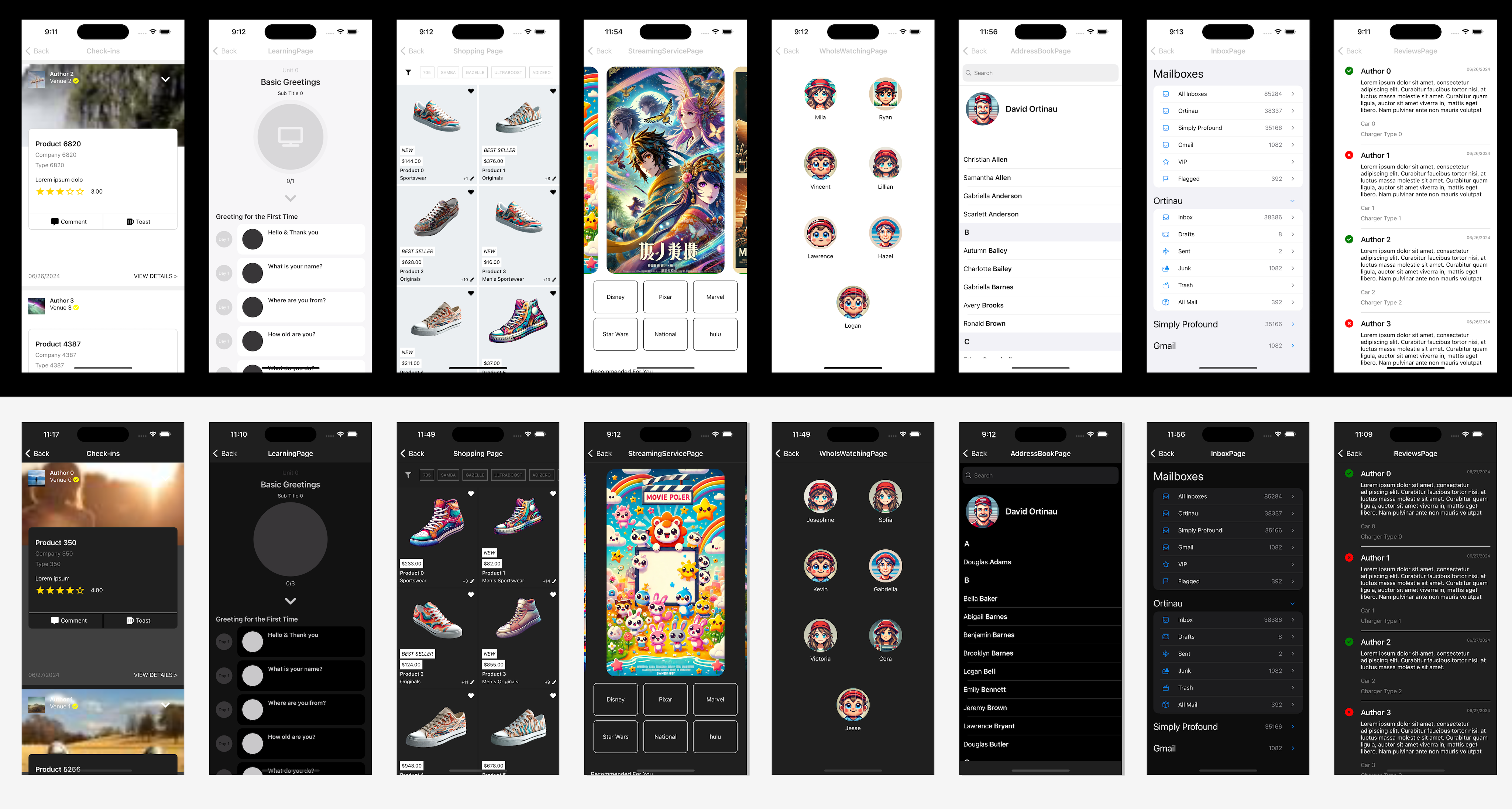 feature image of various layouts