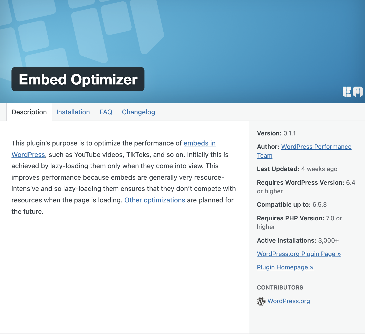 embed optimizer