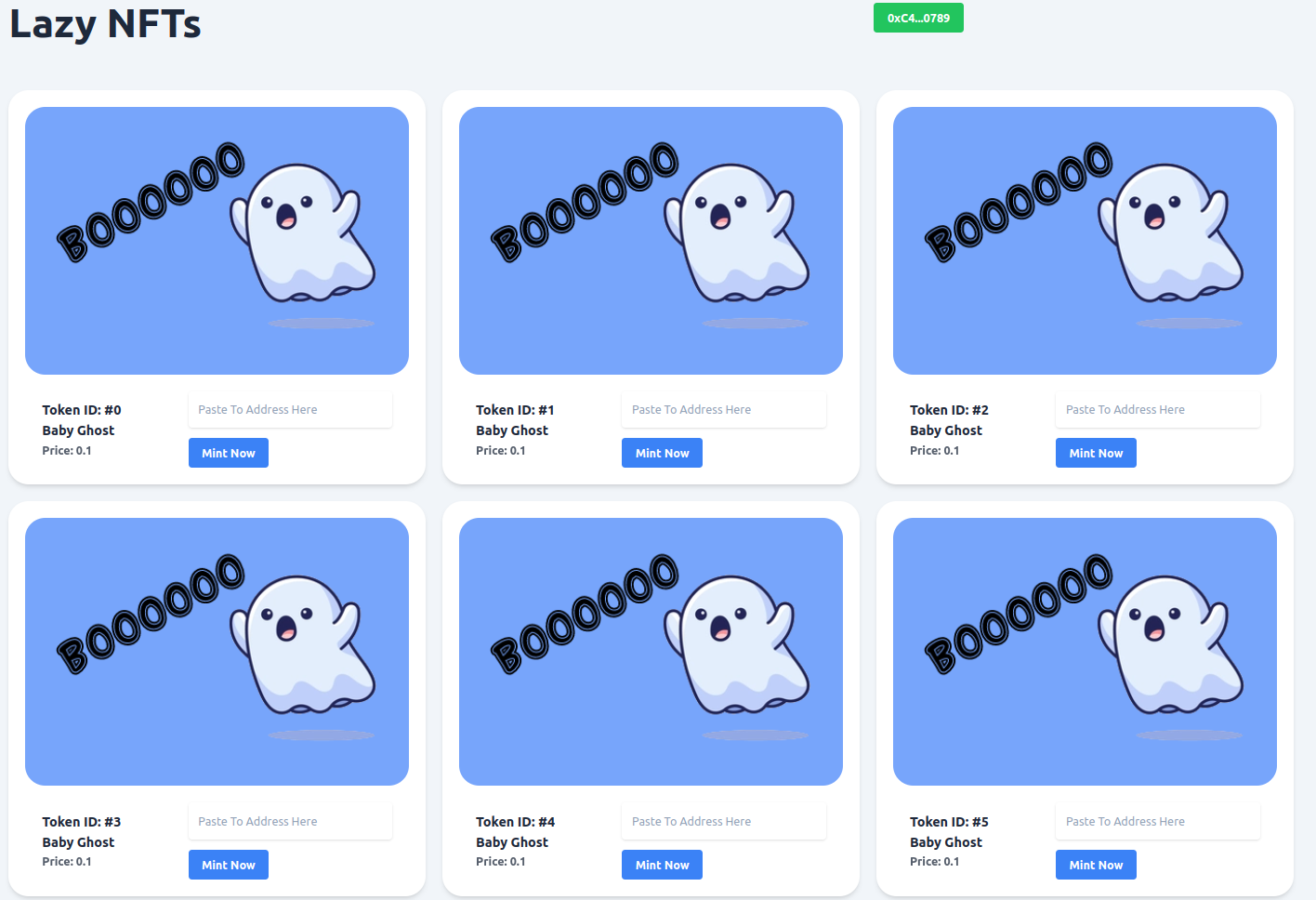 Ghost Dapp Demo