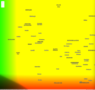 Gradient image over ArcGis base map