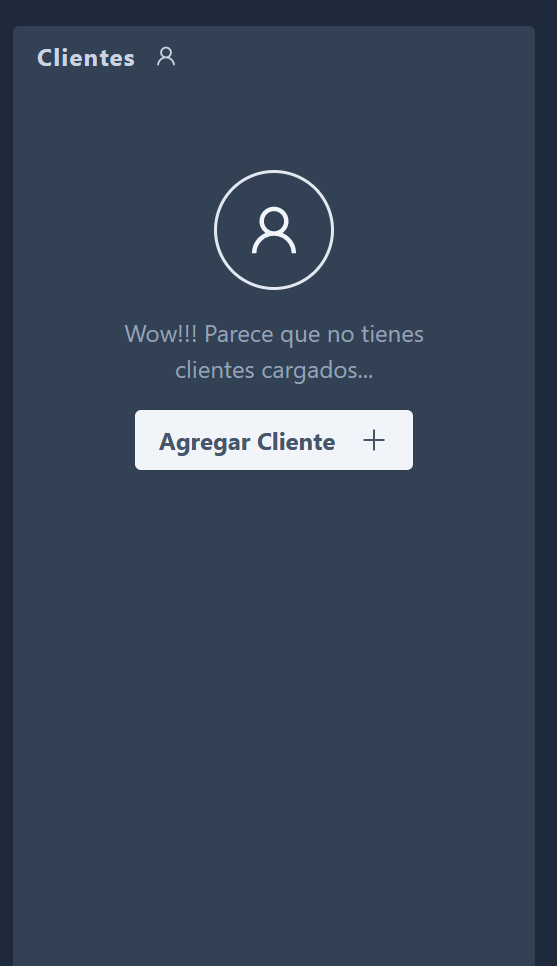 Customer list add button example