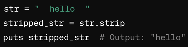 .strip method example
