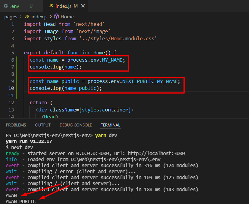 ENV Public di terminal