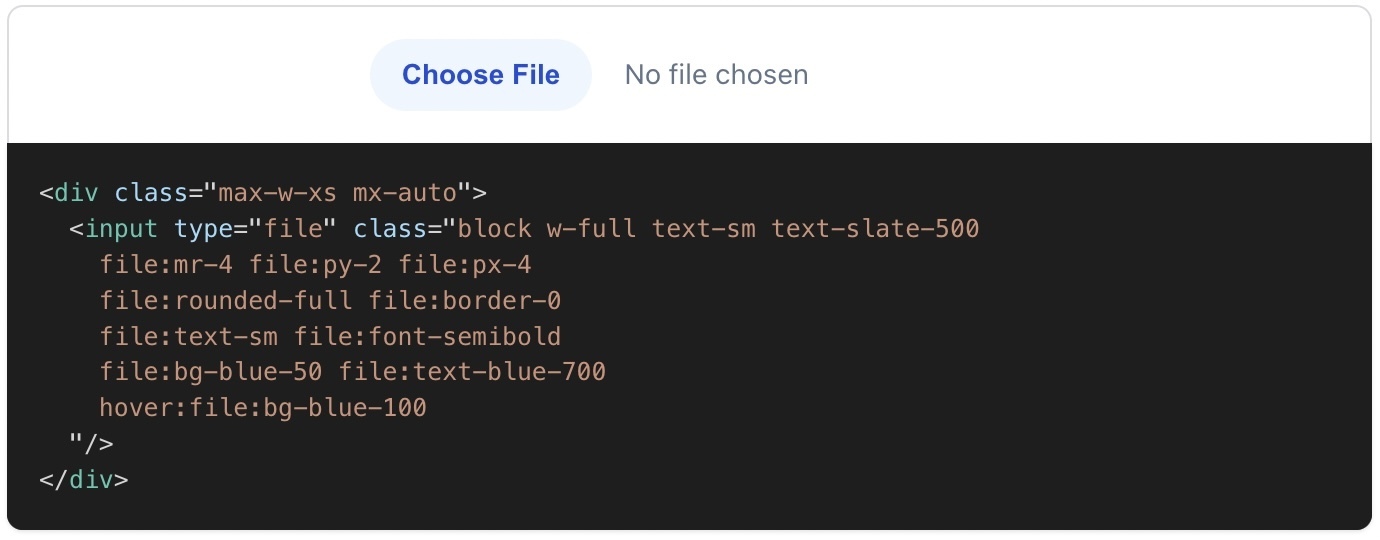 Customize Input file button