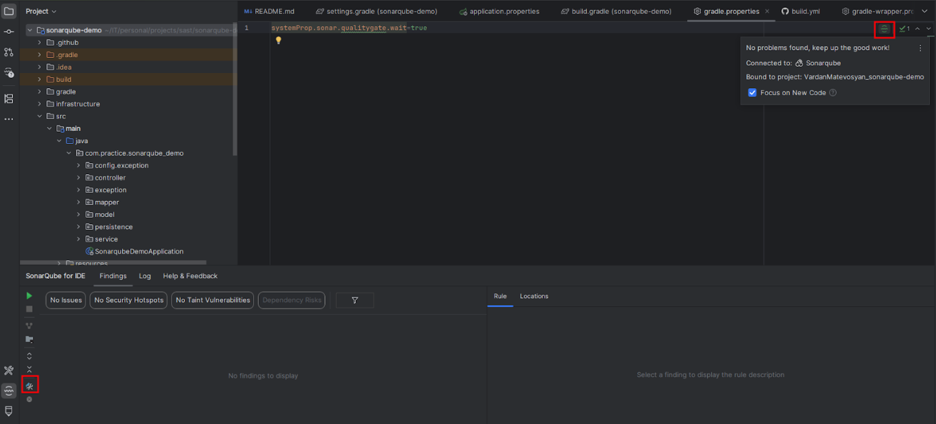IntelliJ SonarQube plugin icon