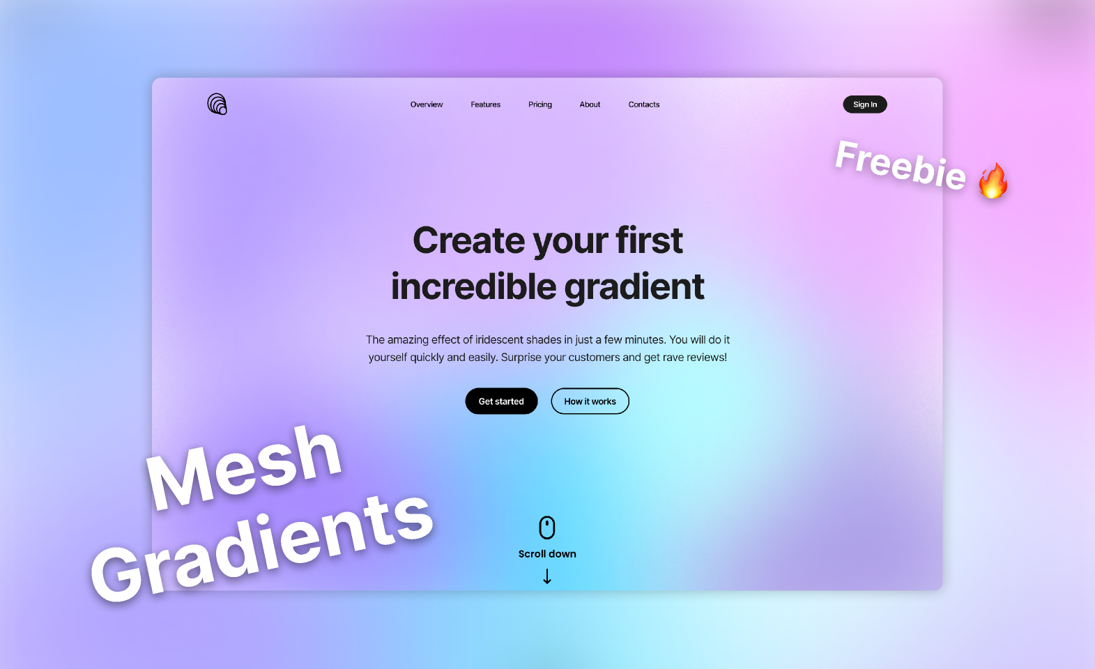 Contoh Mesh Gradients