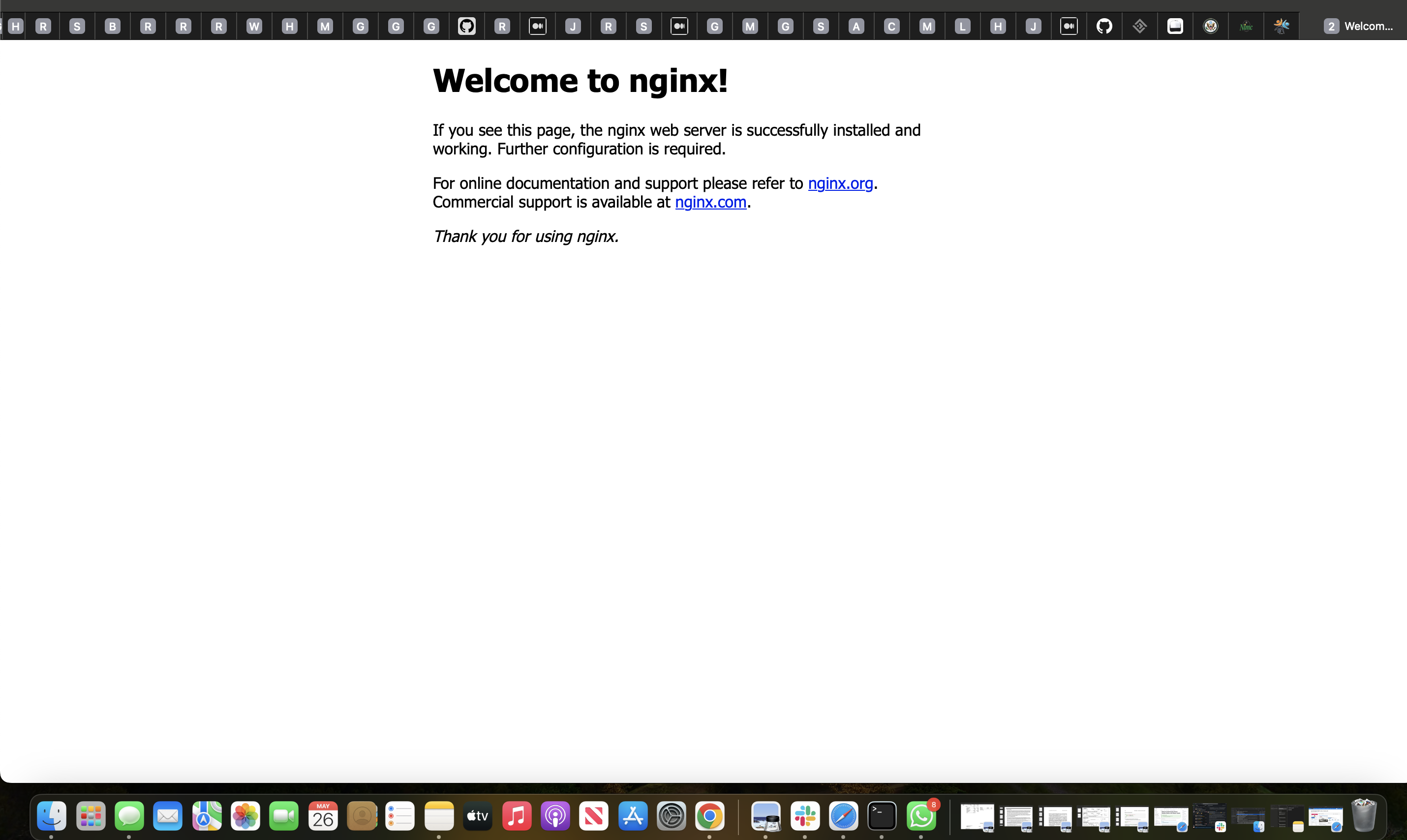 Browser confirmation