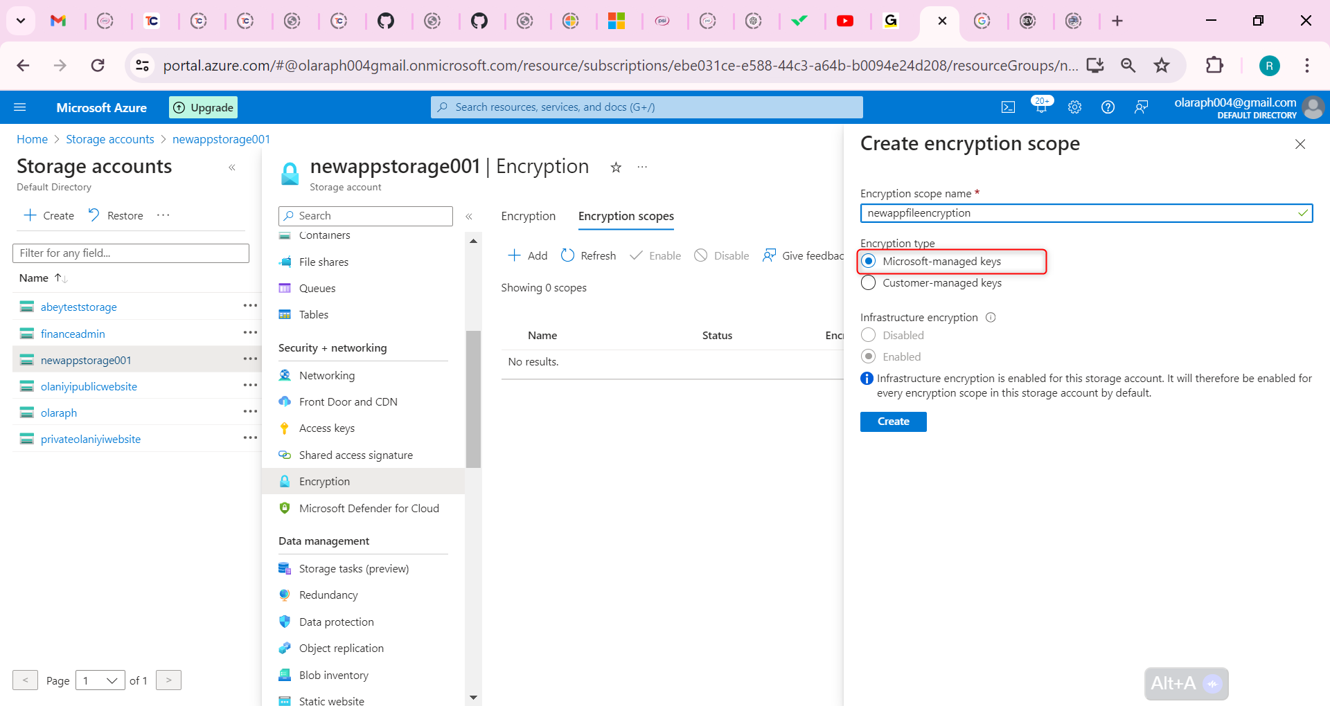 Microsoft-managed key