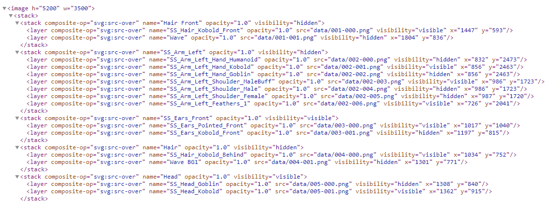 OpenRaster layer structure