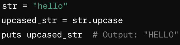 .upcase method example