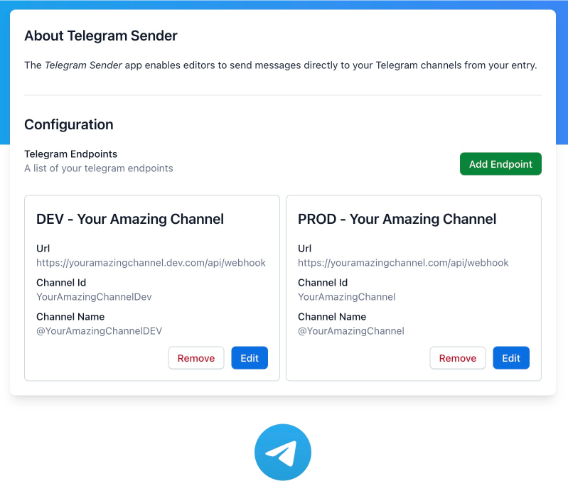 Configuration - Endpoint List