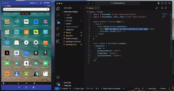 Tablet development build
