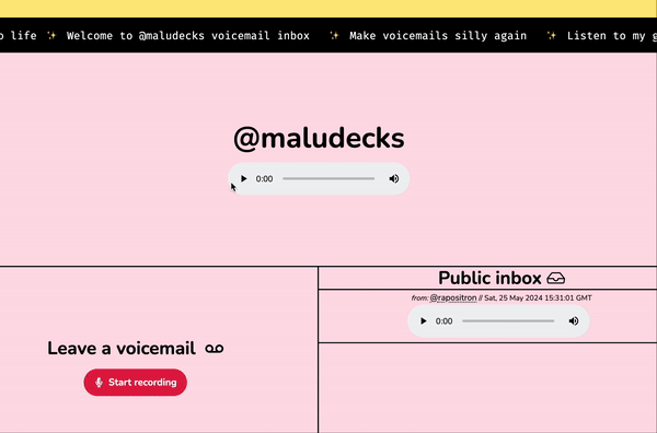 Listen to user's greeting message