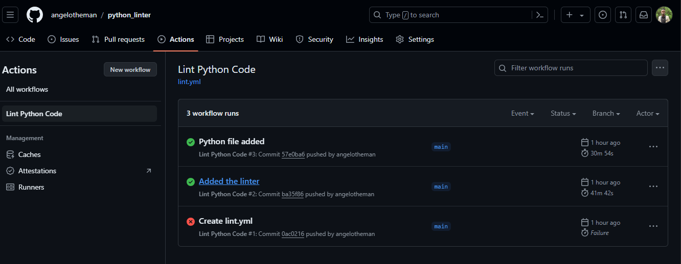 Full set of job hisory